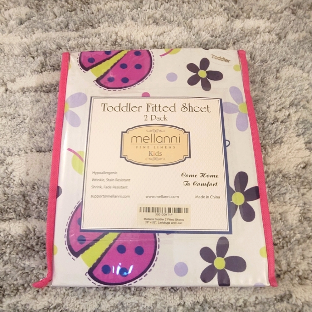 Baby crib mellanni Toddler Fitted Sheets 2  pack 28" x 52"
